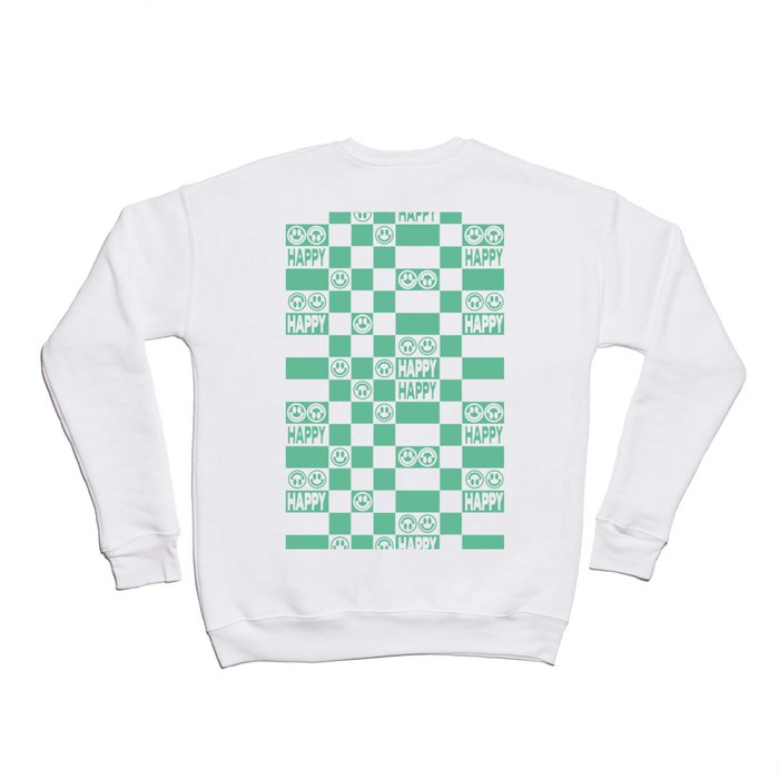 HAPPY Checkerboard (Mint Color) Crewneck Sweatshirt