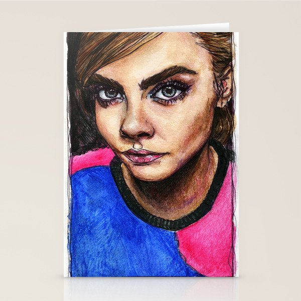 Cara Delevingne Stationery Cards By Fridayshow Society6