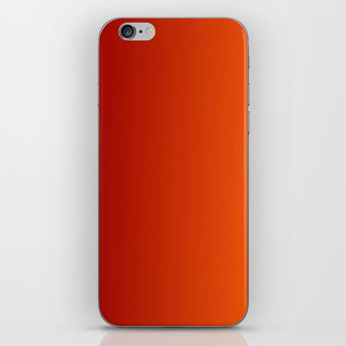 Ombre in Red Orange iPhone Skin