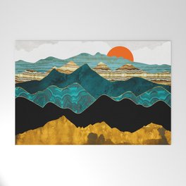 Turquoise Vista Welcome Mat