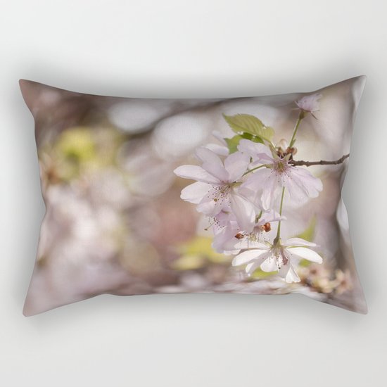 springblossoms at backlight Rectangular Pillow