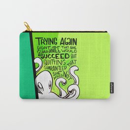 Trying vs. Quitting - Squiggles the Octopus Carry-All Pouch