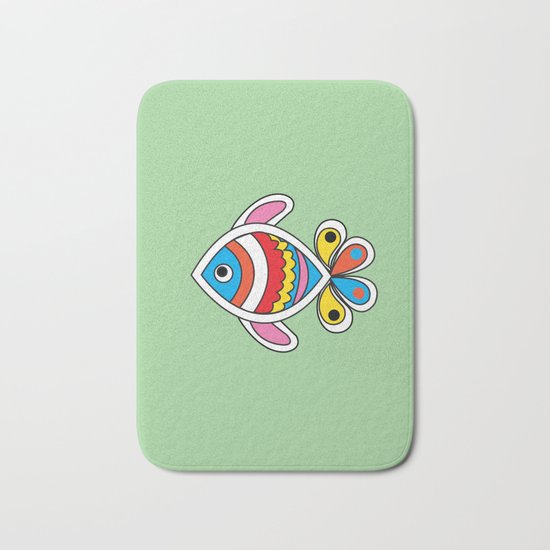 Color fish 1 Bath Mat