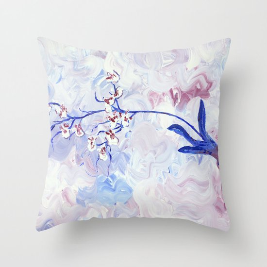 Orchids Throw Pillow