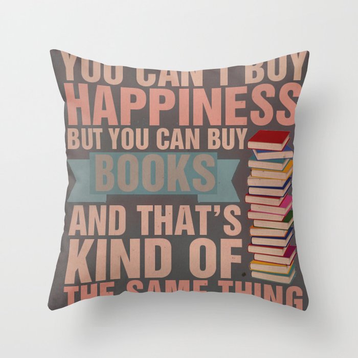 Books Throw Pillow