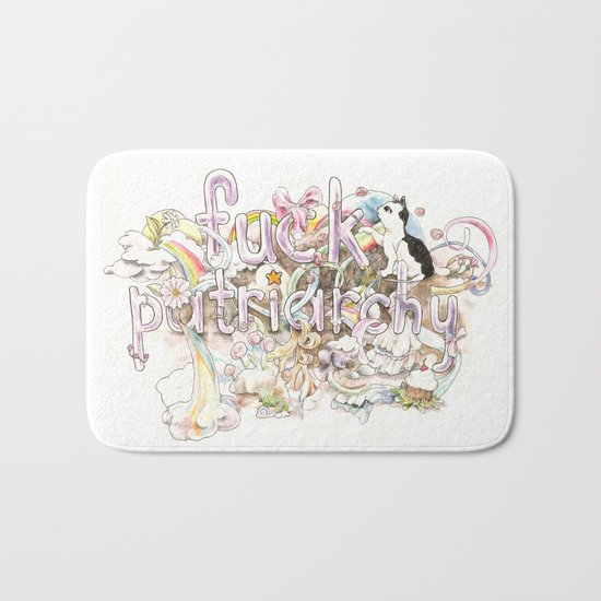 Fuck Patriarchy Bath Mat