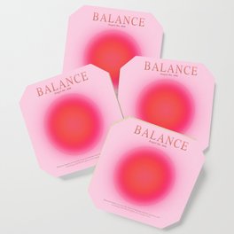 Gradient Angel Numbers: Angel Number 888 - Balance (Pink Palette) Coaster
