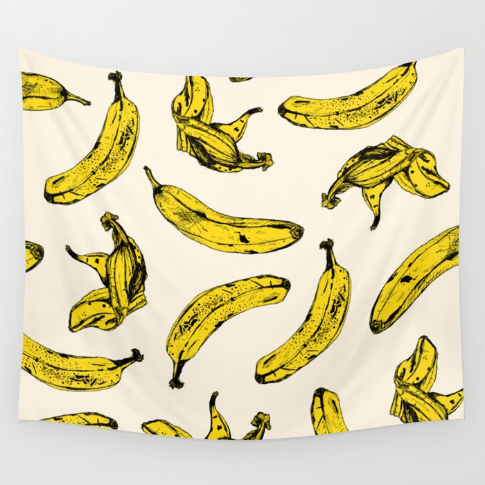 Banana Cream Wall Tapestry