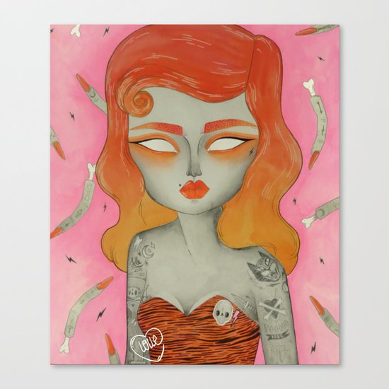 ORANGE ϟ VOODOO Canvas Print