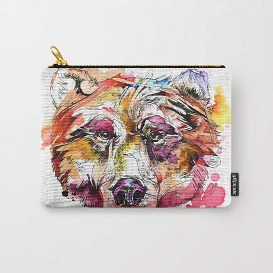 Vivid Grizzly Carry-All Pouch