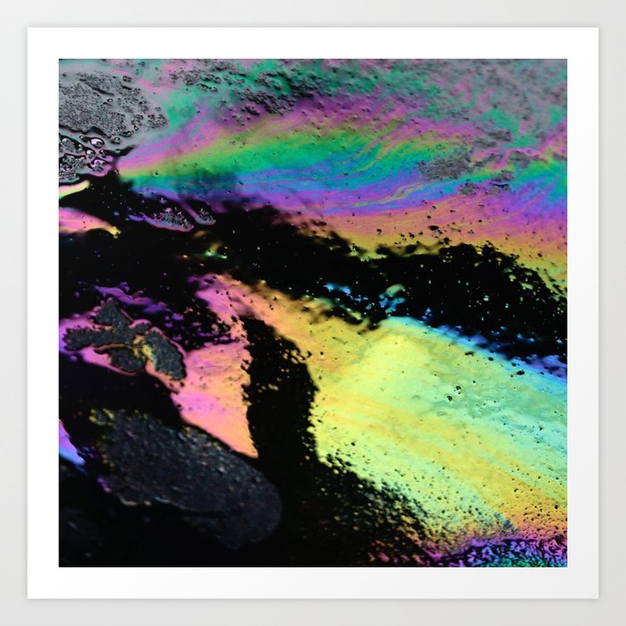 Water and Oil Art Print