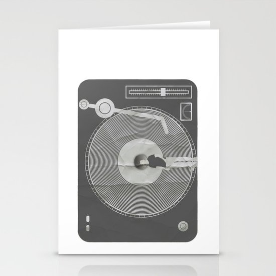 afro deck Stationery Cards