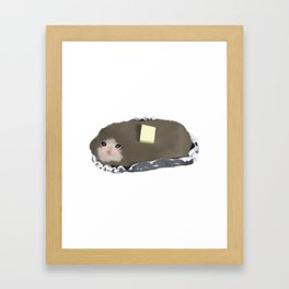 Sad Cat Framed Art Print