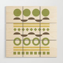 Patterned shape line collection 8 Wood Wall Art