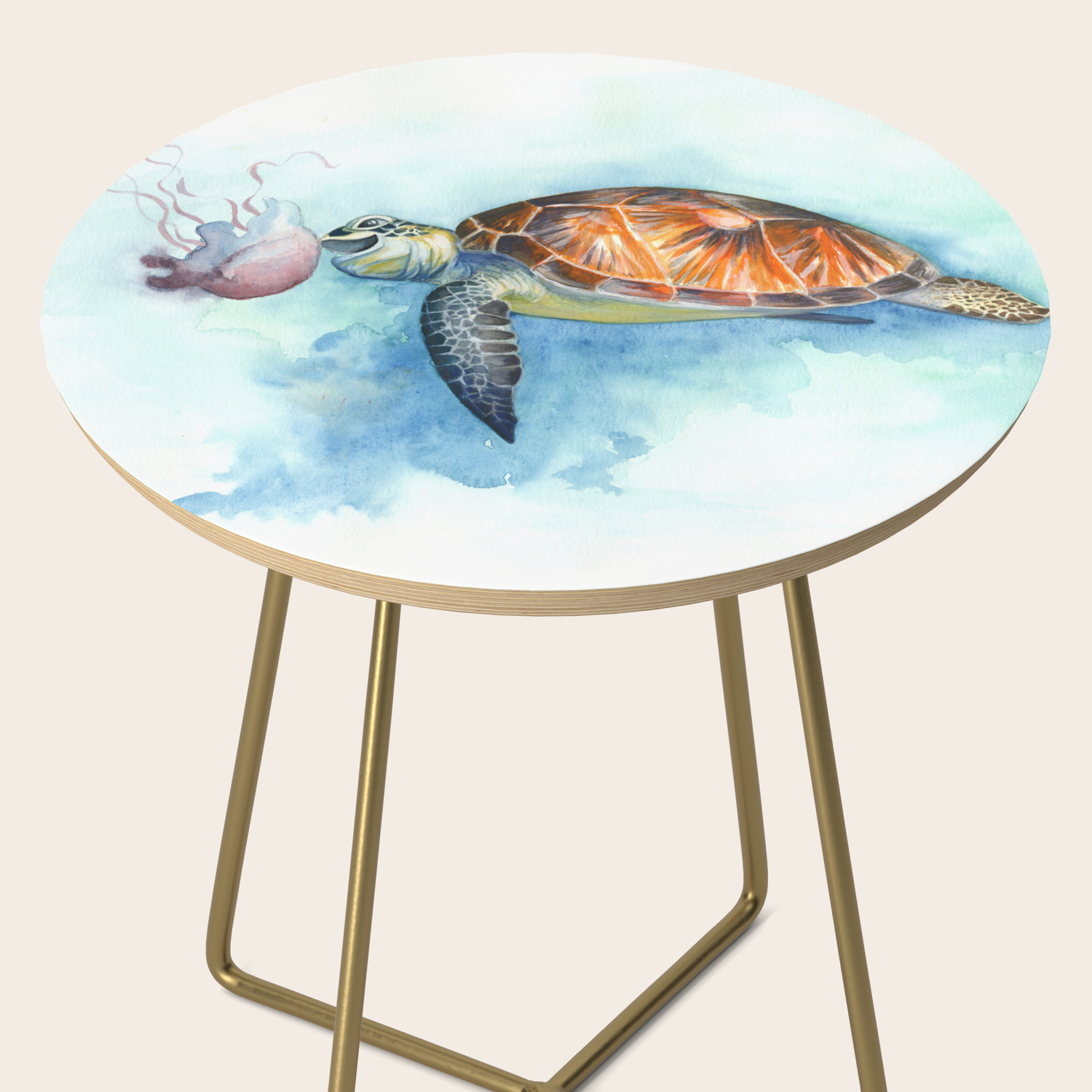 Turtle Noms Side Table By Veronicacabrera