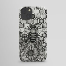 Floral Bee iPhone Case