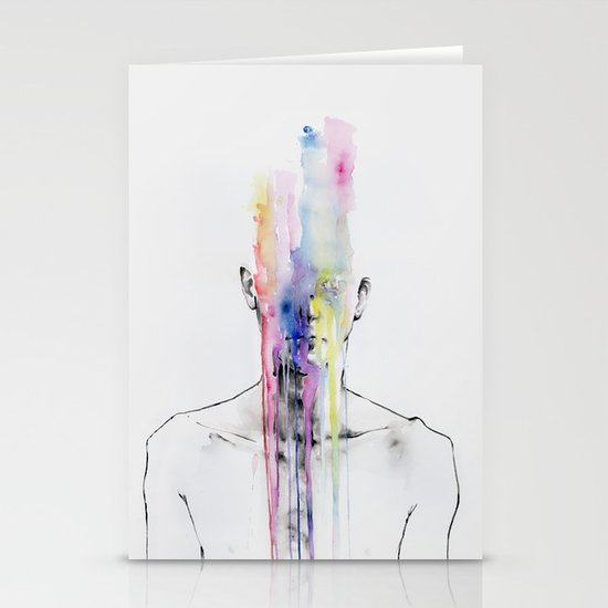 All my art is on you but you still don't hear me Stationery Cards