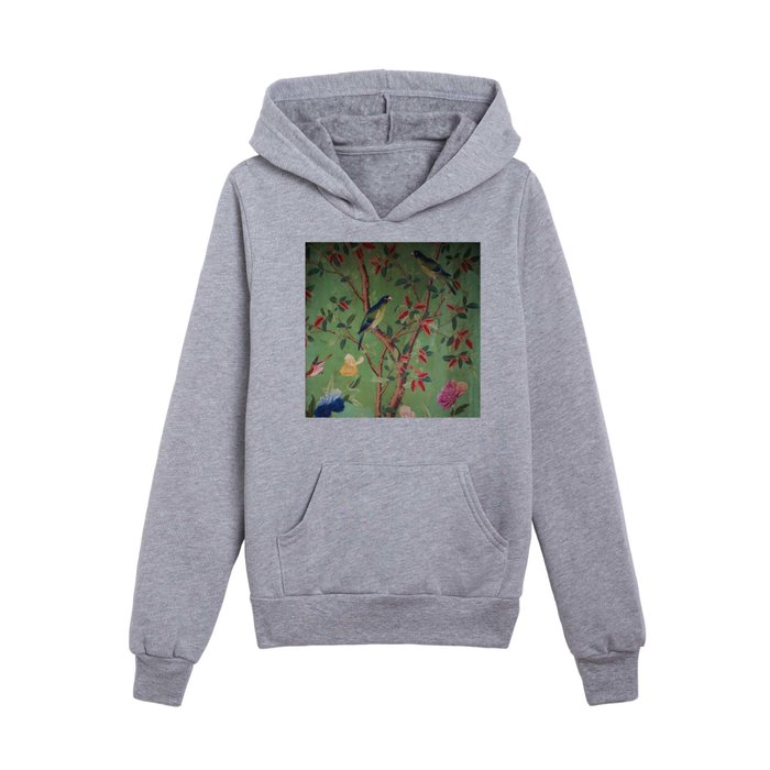 Green Dream Chinoiserie Kids Pullover Hoodie