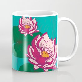 LuMa Water Lilies Large Print Coffee Mug