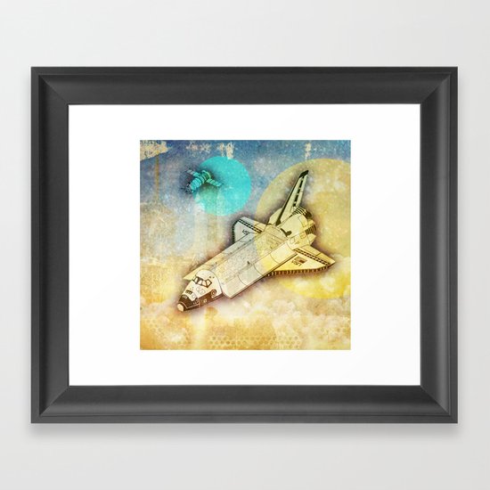 Lost in space _ Tribute to space tarvel Framed Art Print