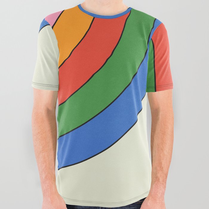 Retro Candy Arches All Over Graphic Tee