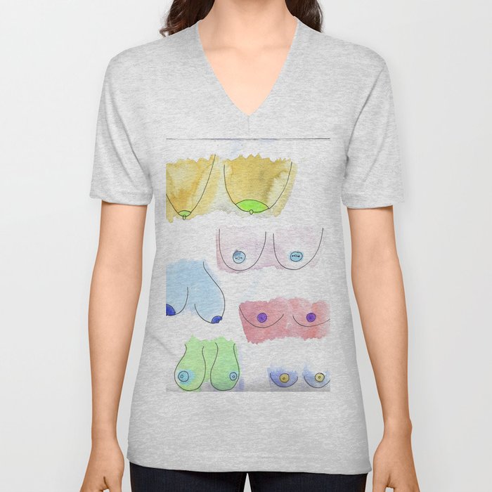 All Bodies are Diffrent V Neck T Shirt