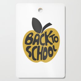 Back To School Apple Lettering Cutting Board