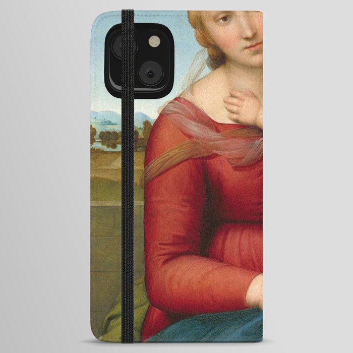 The Small Cowper Madonna, 1505 by Raphael iPhone Wallet Case