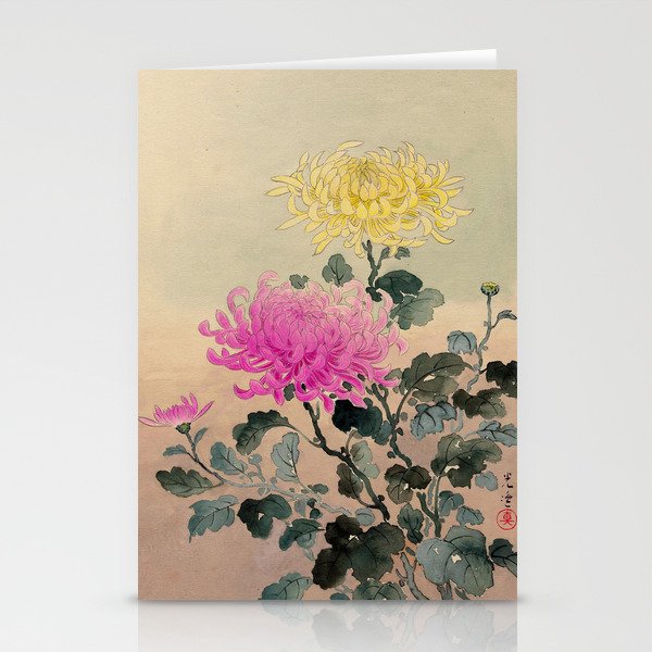 Chrysanthemum 1930 by Tsuchiya Koitsu Stationery Cards