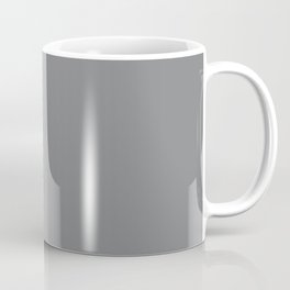 Medium Gray Grey Solid Color Pairs Dunn & Edwards Storm Cloud DE6362 / Accent Shade / Hue / All One Coffee Mug