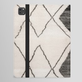 Moroccan Berber Rug Design No.24 - Ivory White iPad Folio Case