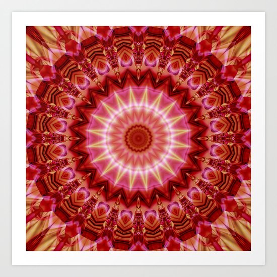 Mandala Forever in Love Art Print