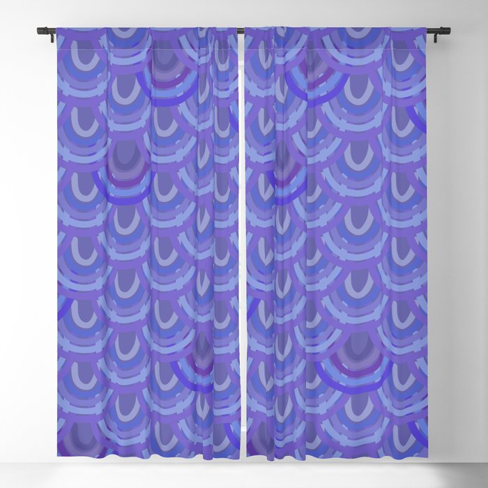 Lilac scales Blackout Curtain