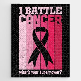 I Battle Cancer What's Your Superpower Jigsaw Puzzle