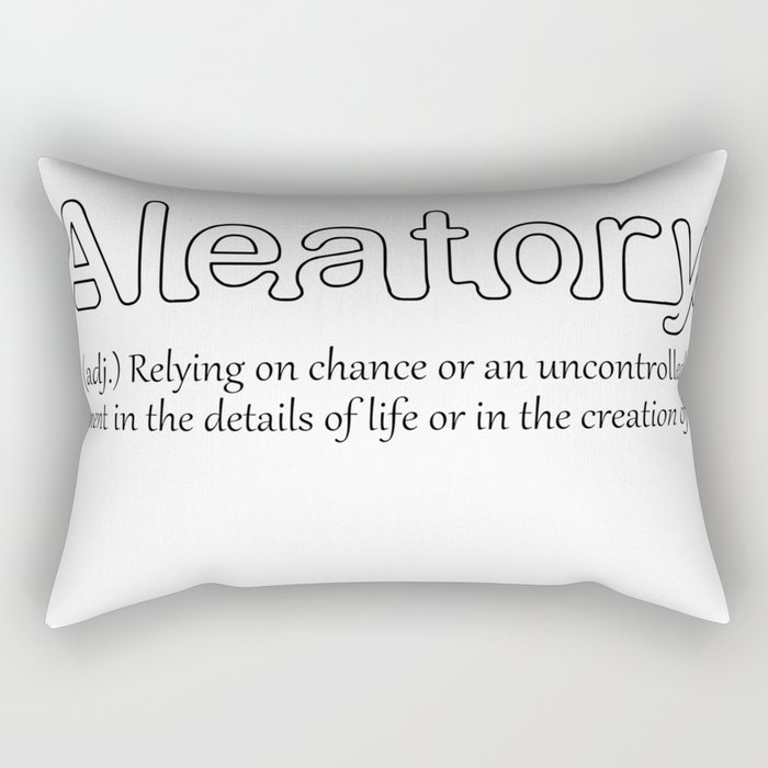 Aleatory Rectangular Pillow