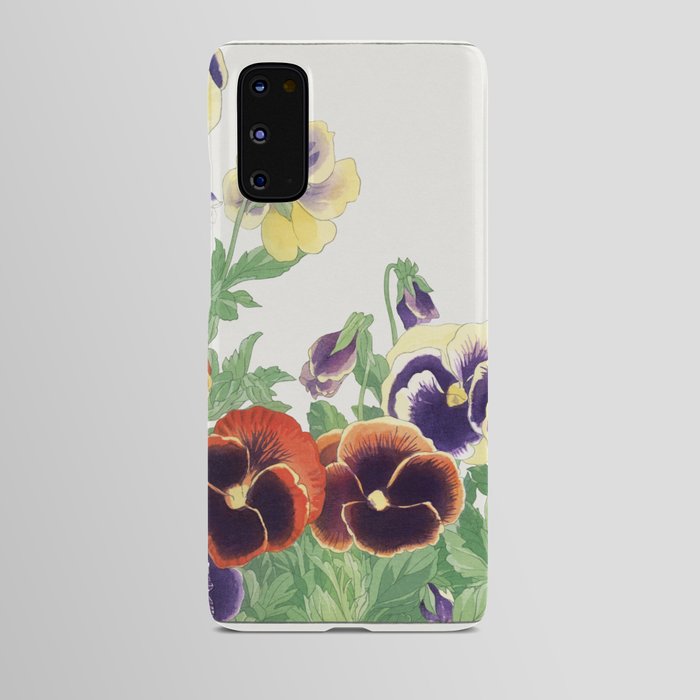 Vintage Pansy Flower. Seiyô SÔKA ZUFU. Android Case