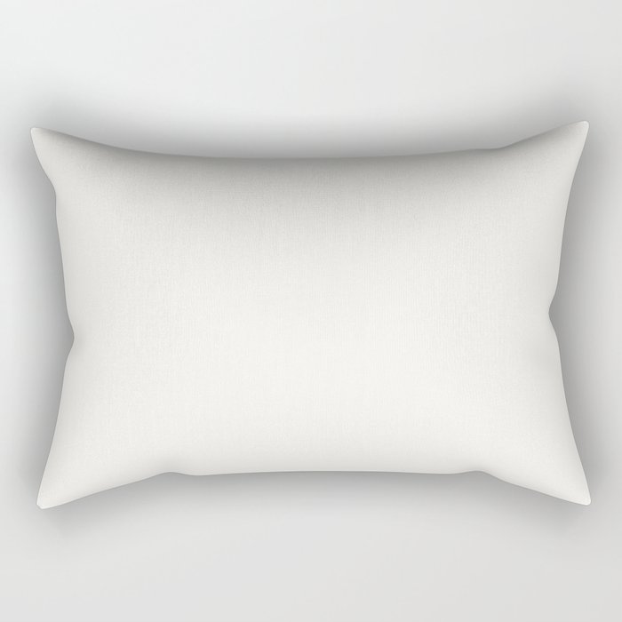 Linen White Solid Color 2022 Trending Hue Sherwin Williams High Reflective White SW 7757 Rectangular Pillow
