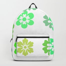 Bib Flower Pack Green Backpack