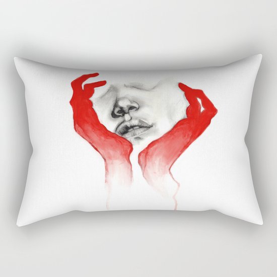 Red Rectangular Pillow