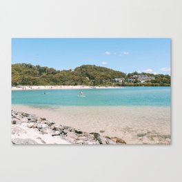 Paddle Boarding in Byron Canvas Print