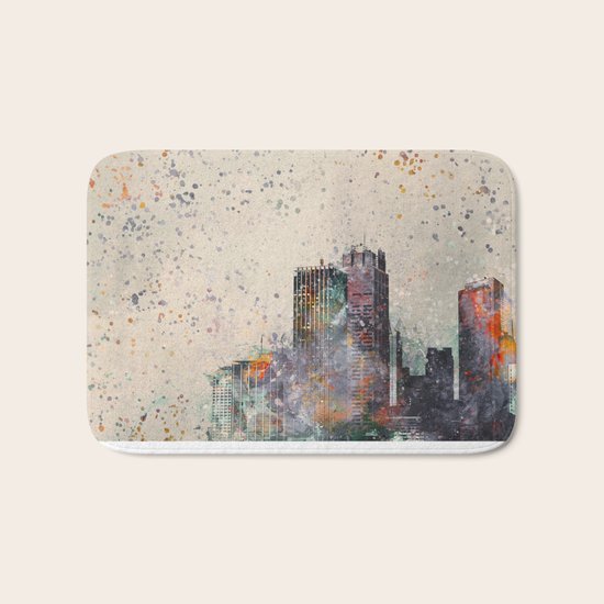 Crazy City Bath Mat