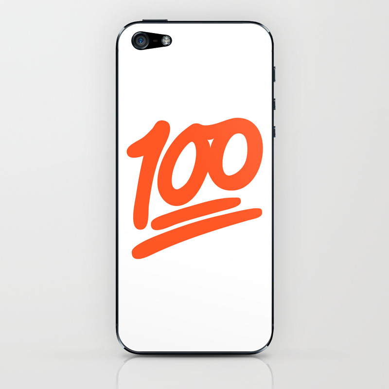 100 Emoji Iphone Skin By Nolan Dempsey Society6