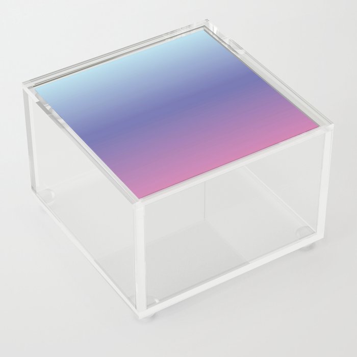 BLUE & PINK OMBRE PATTERN Acrylic Box