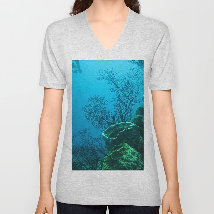 butterfly fish V Neck T Shirt