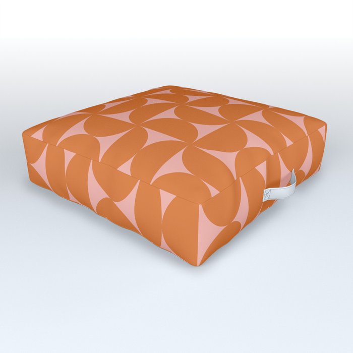 Patterned Geometric Shapes LVII Outdoor Floor Cushion