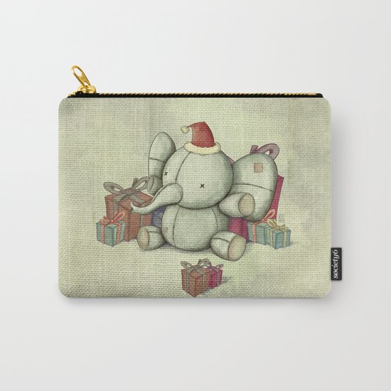 Happy Cute Elephant Carry-All Pouch