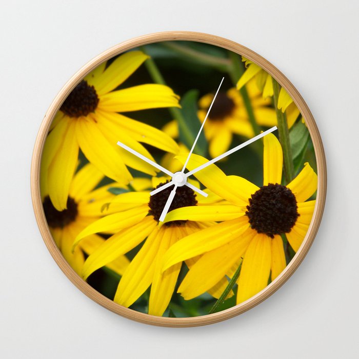 Sunny Blackeyed Susan Wall Clock