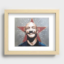 Bronson, Tom Hardy stencil art painting Recessed Framed Print