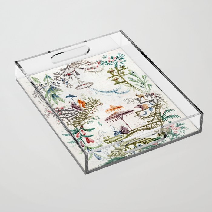 Enchanted Forest Chinoiserie Acrylic Tray