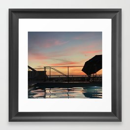 Sunset in SLO Framed Art Print